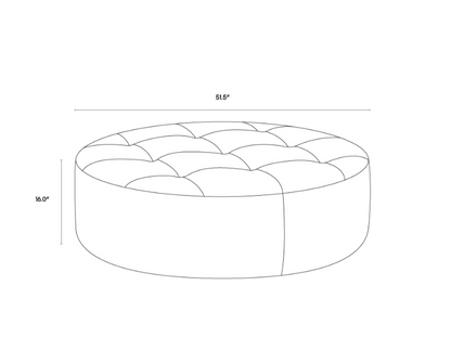 Nila Leather Ottoman