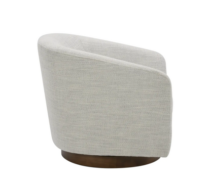 Oscar Swivel Chair - Cream White