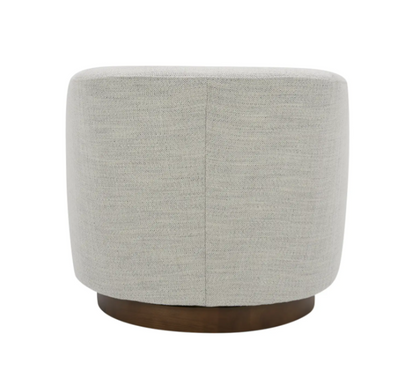 Oscar Swivel Chair - Cream White