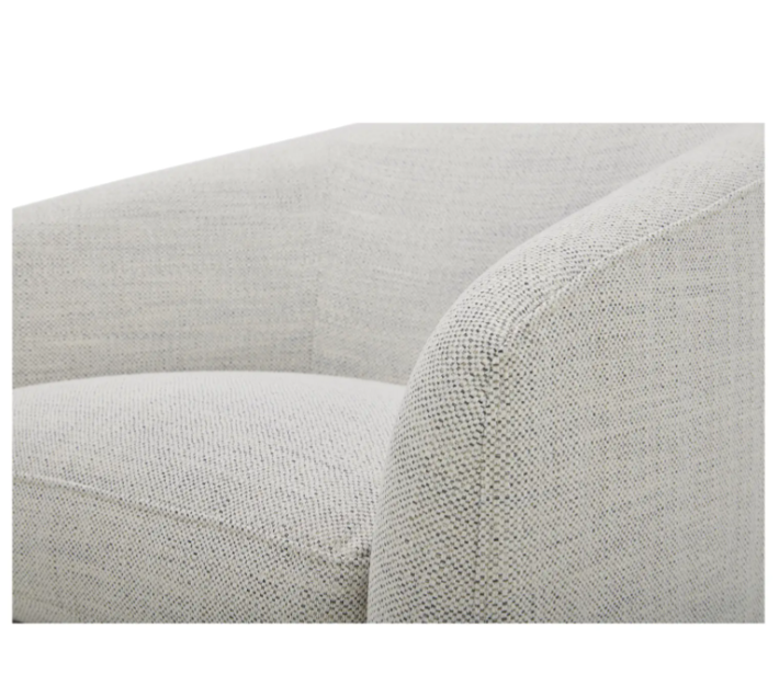 Oscar Swivel Chair - Cream White