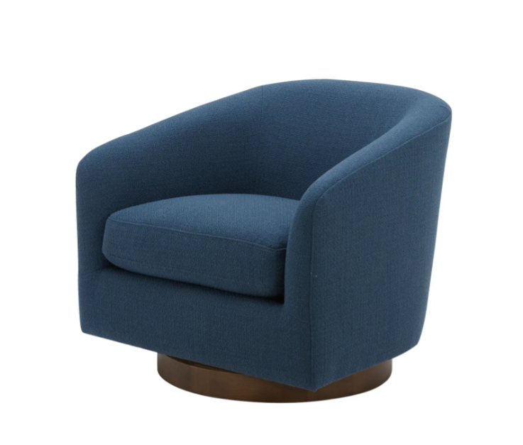 Oscar Swivel Chair - Dark Atlantic