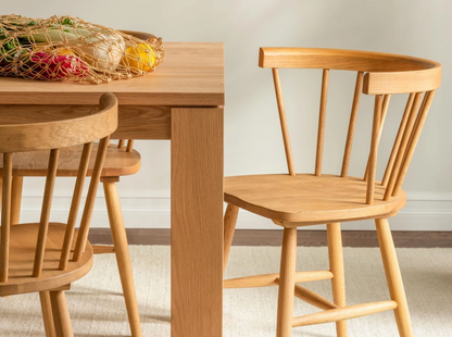 Lyla Armchair - Oak - Set of 2