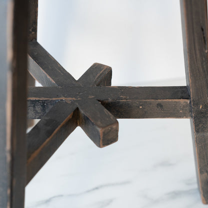 Short Dobbie Reclaimed Stool - Black