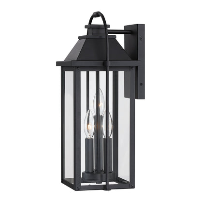 Brits Black Outdoor Wall Lantern Sconce Light