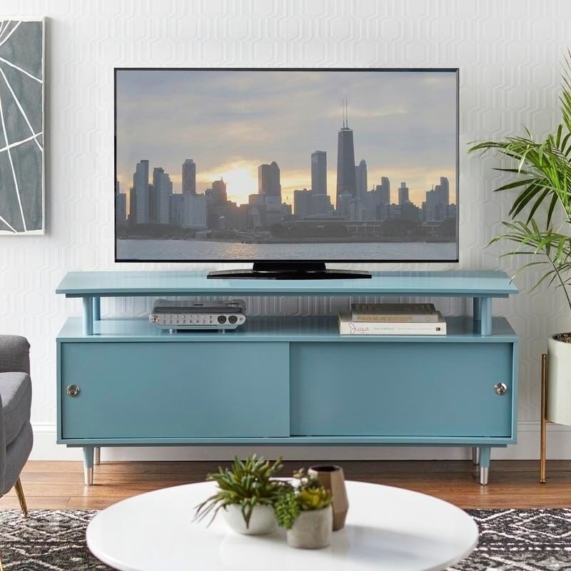 Simple Living Margo Mid-Century Modern Wood TV Stand