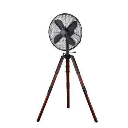 Star Fans Star Tripod 16-inch Stand Fan with Wooden Legs