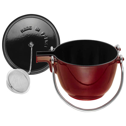 STAUB Cast Iron 1-qt Round Tea Kettle