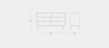 Gus* Modern Munro 6 Drawer Dresser