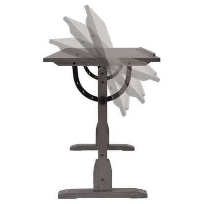 Studio Designs 36-inch Vintage Wood Drafting Table with Angle Adjustable Top for Drawing