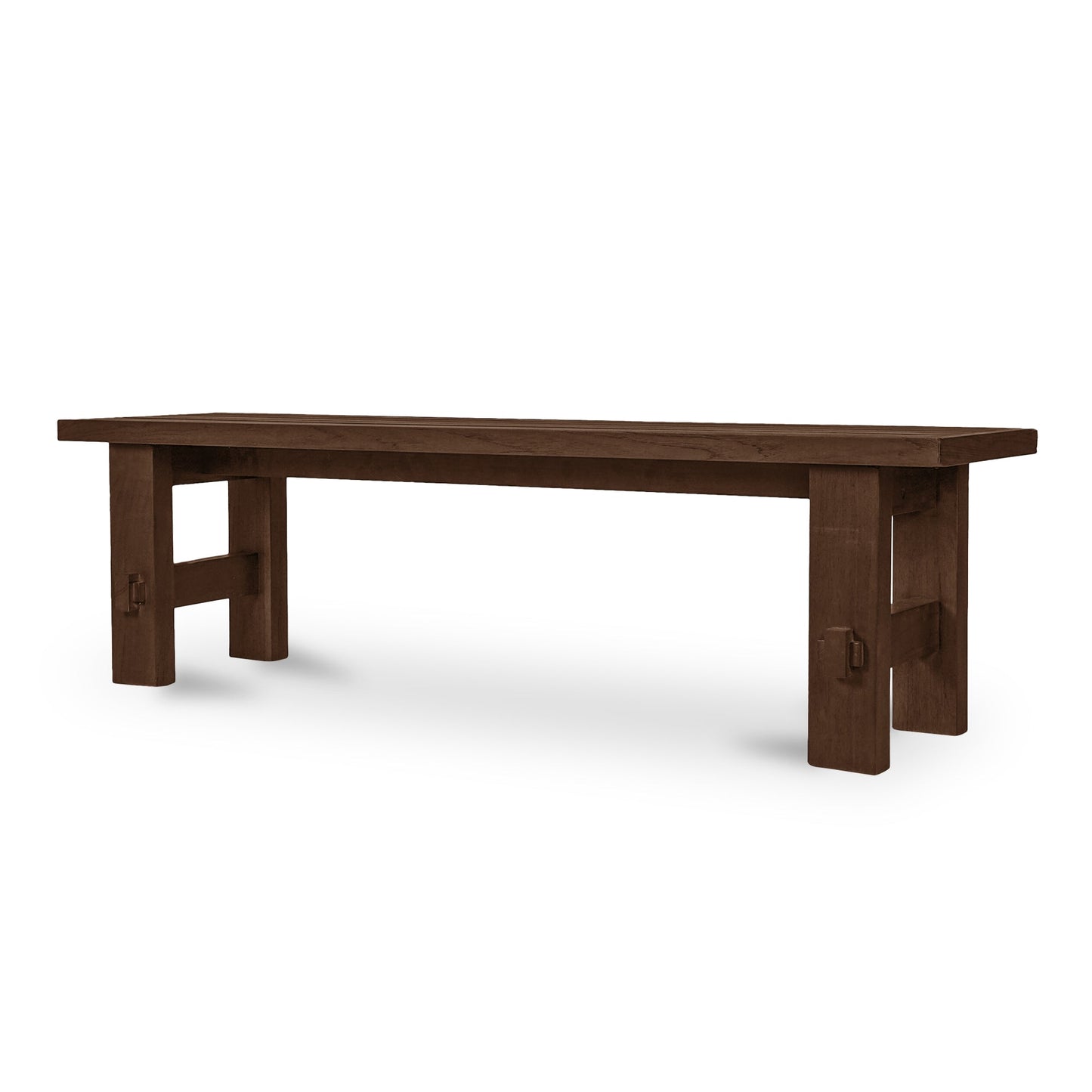 Emilea Outdoor Dining Bench Brown