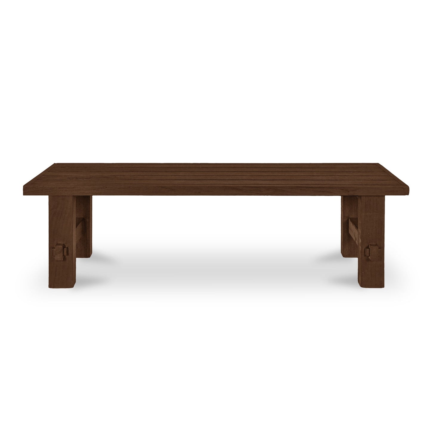Emilea Outdoor Dining Bench Brown