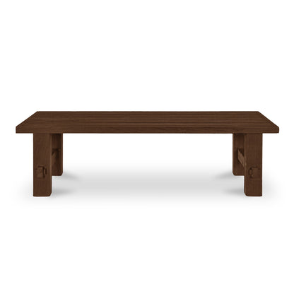 Emilea Outdoor Dining Bench Brown
