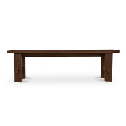 Emilea Outdoor Dining Bench Brown