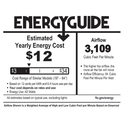 Tiffany Style Stained Glass Halston Ceiling Fan - Spice - 52L x 52W x 19H - 52L x 52W x 19H