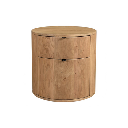 Niko Two Drawer Nightstand - Light Oak