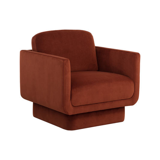 Evelyn Lounge Chair - Meg Rust