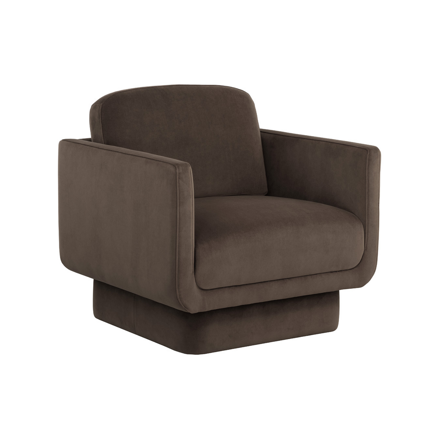 Evelyn Lounge Chair - Meg Dark Brown