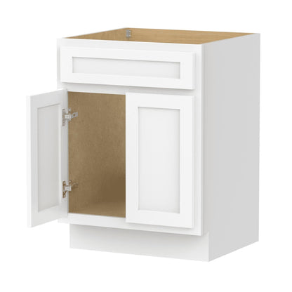 Vanity Art 24-inch Solid Wood Single Sink Bathroom Vanity Cabinet