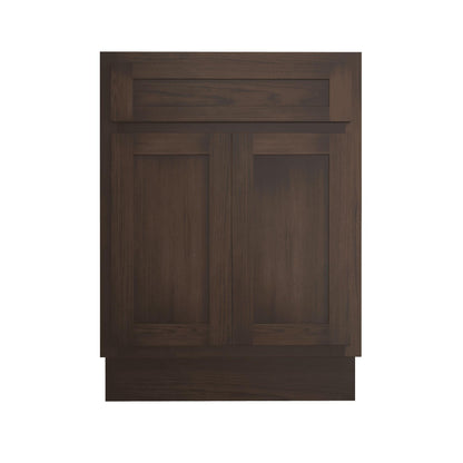 Vanity Art 24-inch Solid Wood Single Sink Bathroom Vanity Cabinet