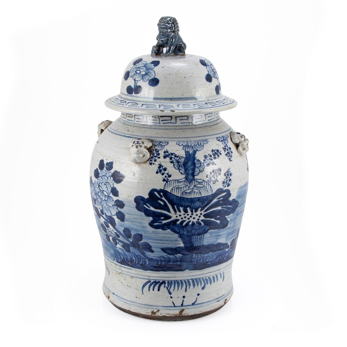 Vintage Temple Jar Four Season Plants - Large