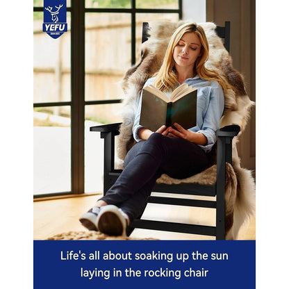 WINSOON All Weather Outdoor Rocking Chair, Set of 2