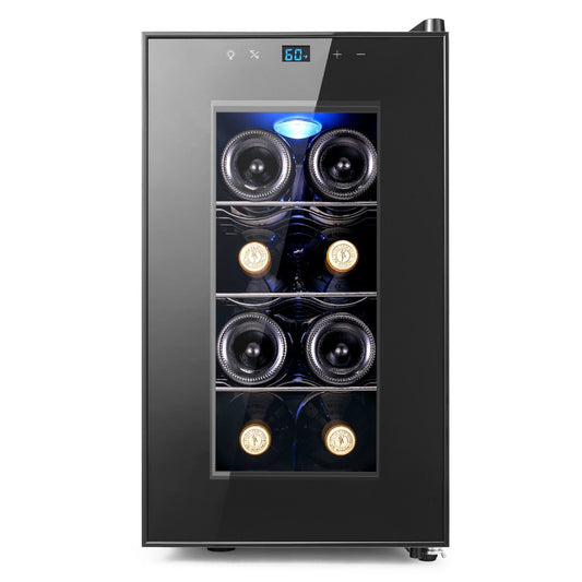 Yeego 8 Bottle Wine Refrigerator Mini Cooler