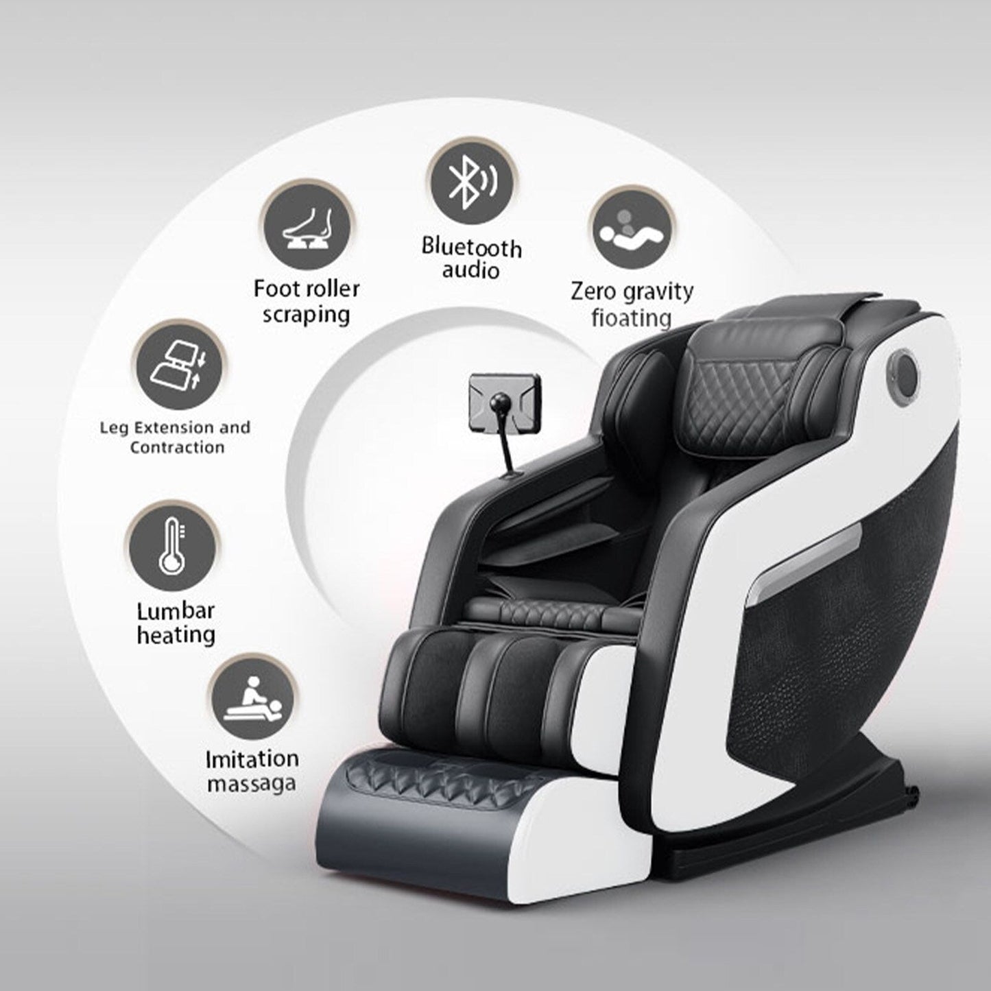 Zero Gravity Massage Recliner Chair with Full Body Massage, Heating, and Built-in Bluetooth Audio