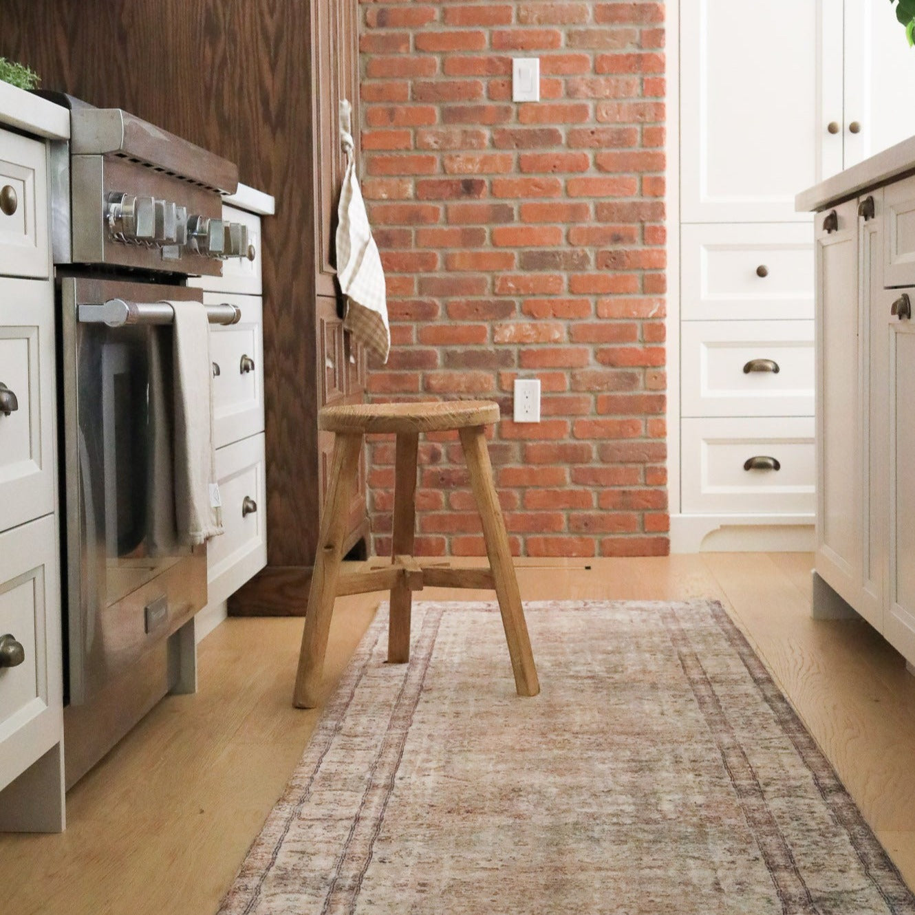 Short Dobbie Reclaimed Stool - Natural