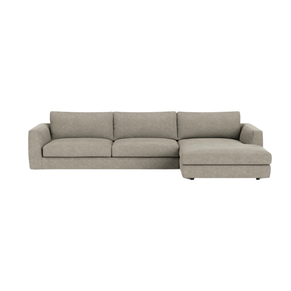Cello Two-Piece Sectional With Chaise - Coda Concrete
