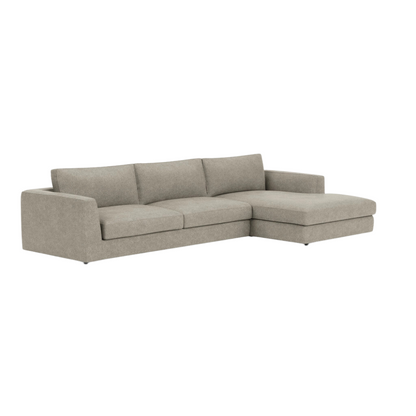 Cello Two-Piece Sectional With Chaise - Coda Concrete