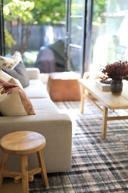 Short Dobbie Reclaimed Stool - Natural