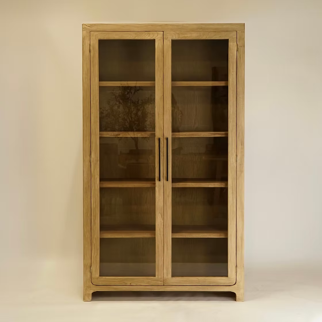 Rue Reclaimed Wood Glass Cabinet