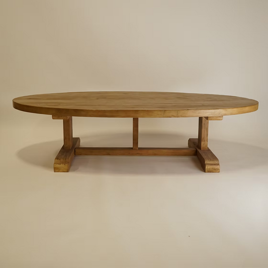 Evelyn Reclaimed Wood Oval Coffee Table