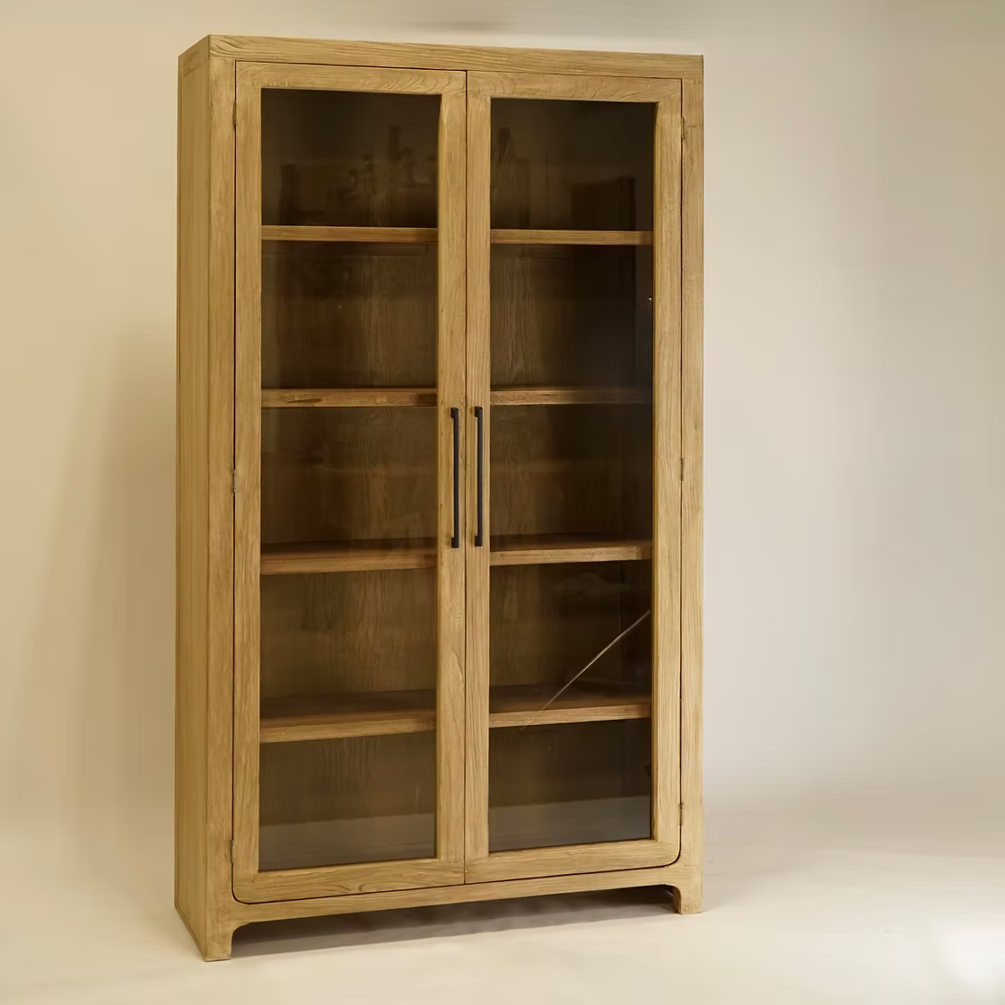 Rue Reclaimed Wood Glass Cabinet