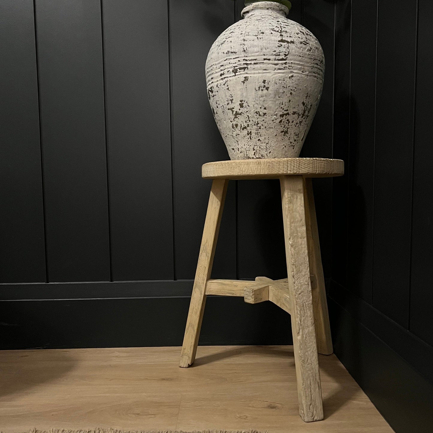 Short Dobbie Reclaimed Stool - Natural