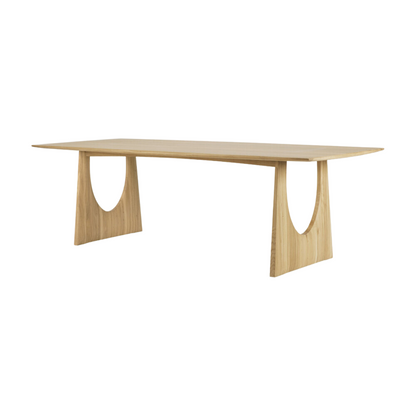 Geometric Dining Table - Oak
