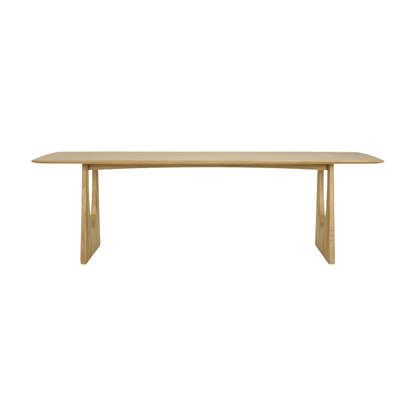 Geometric Dining Table - Oak