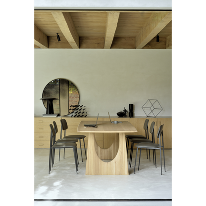 Geometric Dining Table - Oak