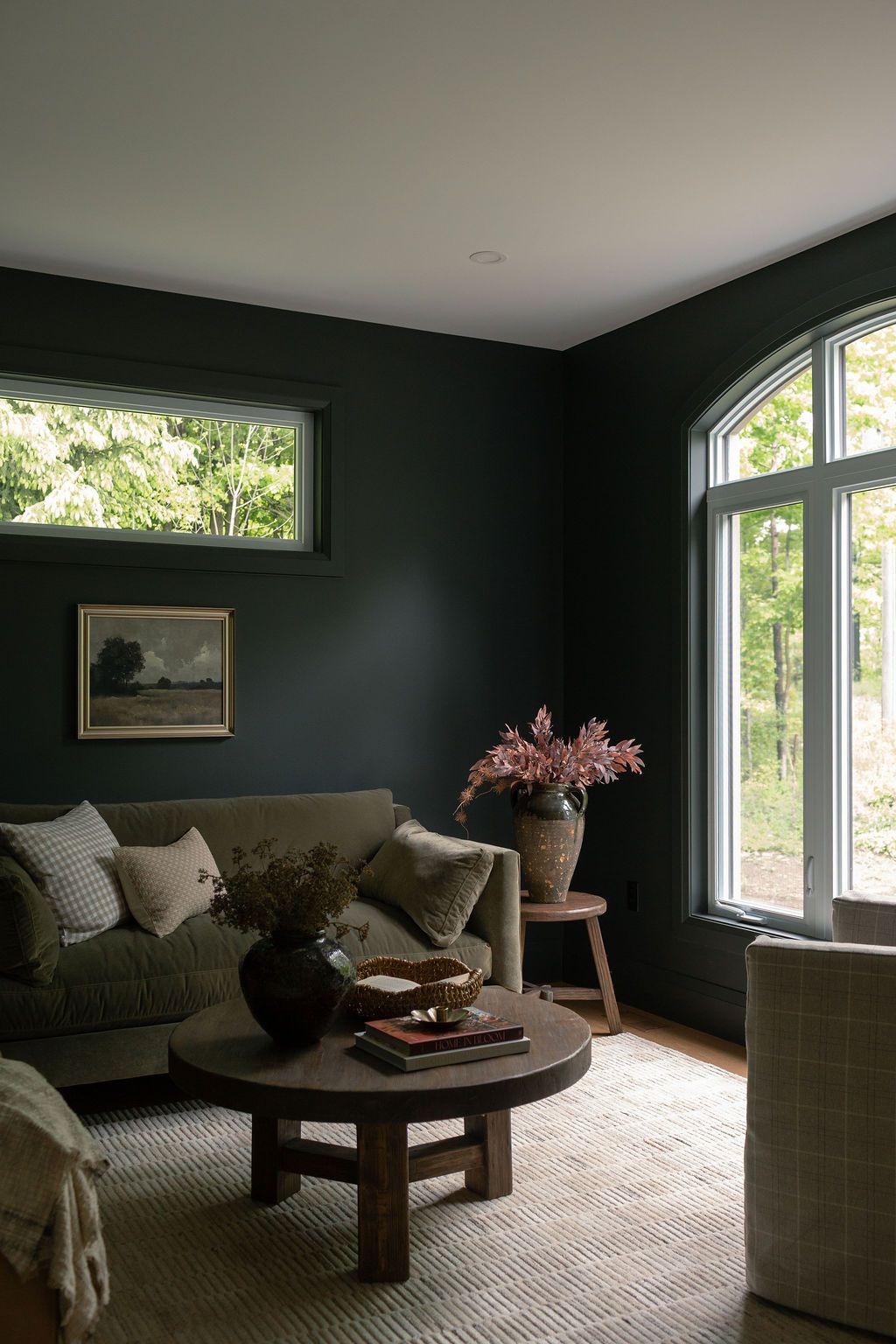 Lawrence Round Reclaimed Wood Coffee Table - Aged Brown