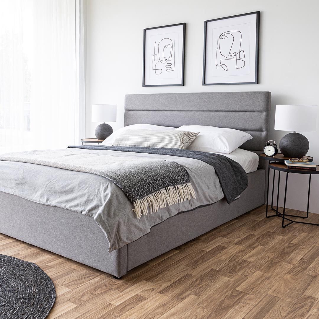Jasmin Bed - Grey