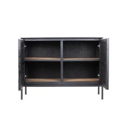 Derek Two Door Dresser - Charcoal