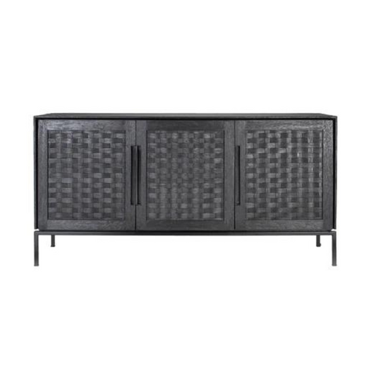 Derek Three Door Dresser - Charcoal