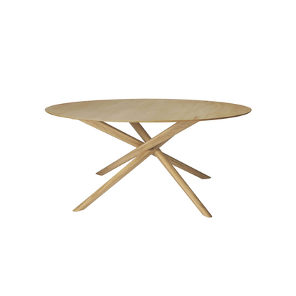 Mikado Dining Table - Round Oak