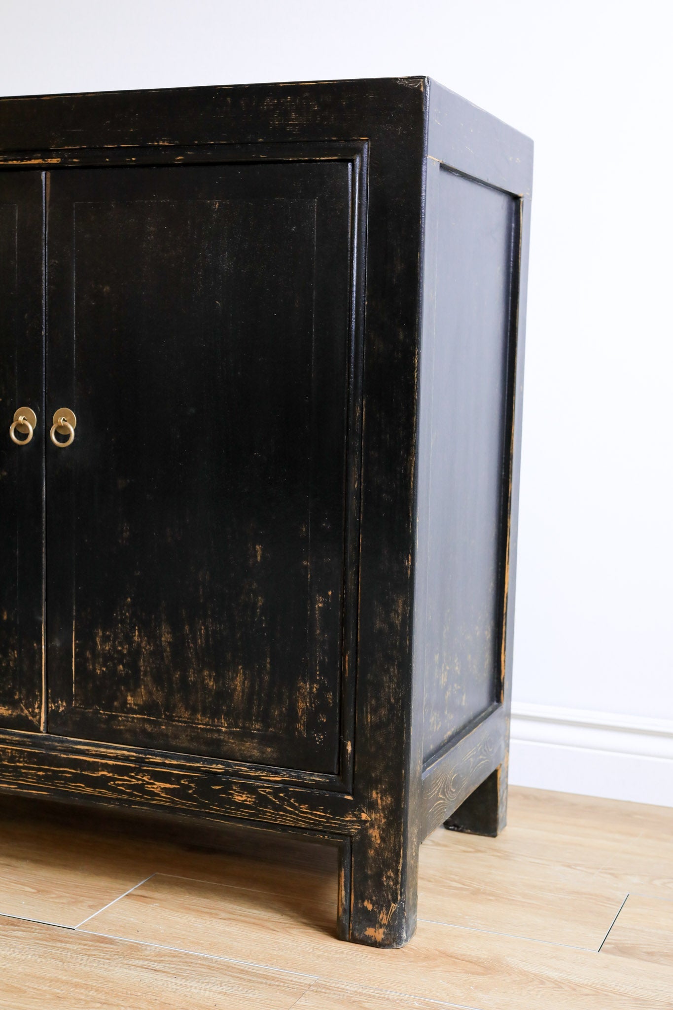 Billie Weathered Black Cabinet