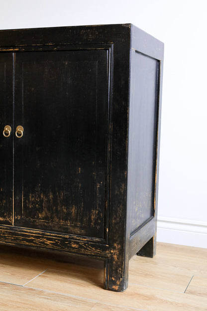 Billie Weathered Black Cabinet