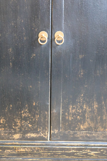 Billie Weathered Black Cabinet