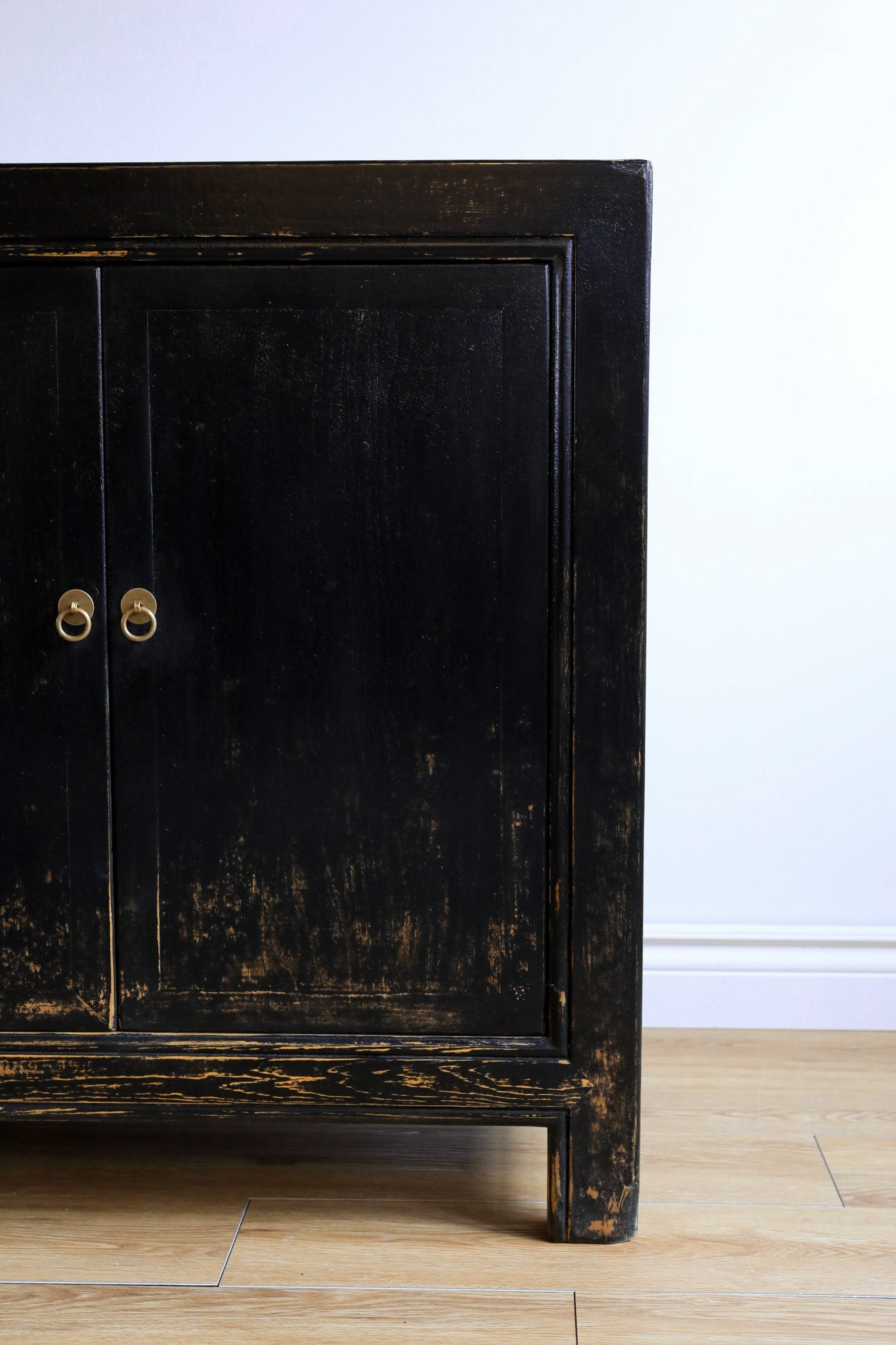 Billie Weathered Black Cabinet