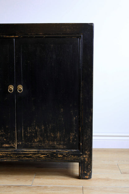 Billie Weathered Black Cabinet