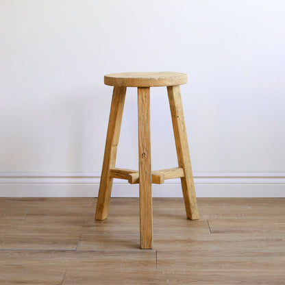 Short Dobbie Reclaimed Stool - Natural