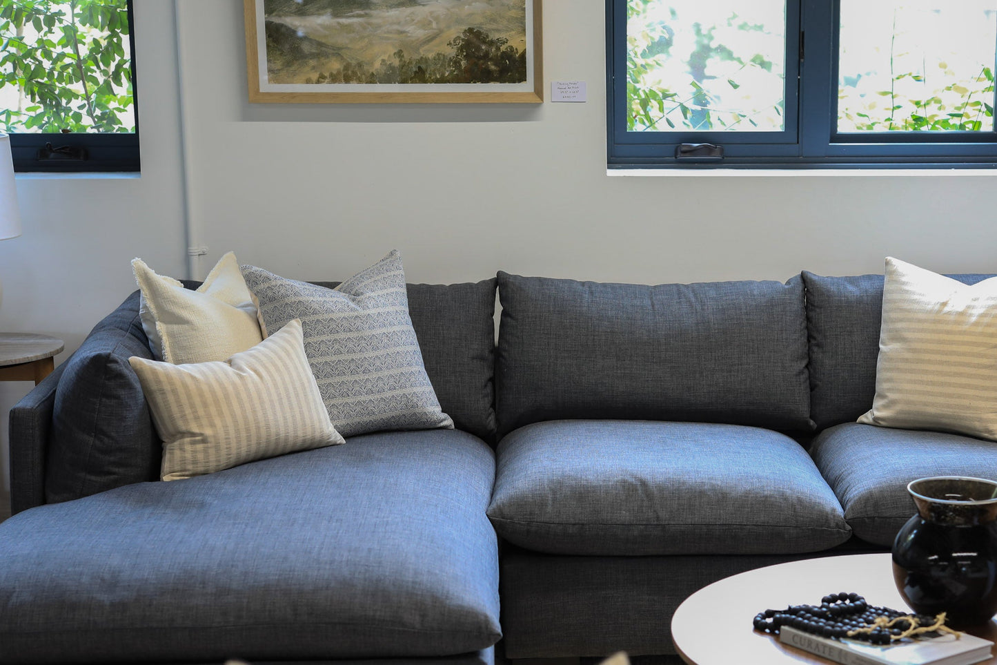 Walden 2 Piece Sectional - Charcoal